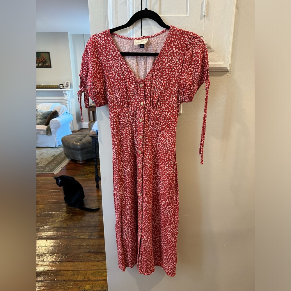 Red Floral Dress